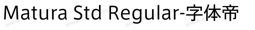 Matura Std Regular字体转换